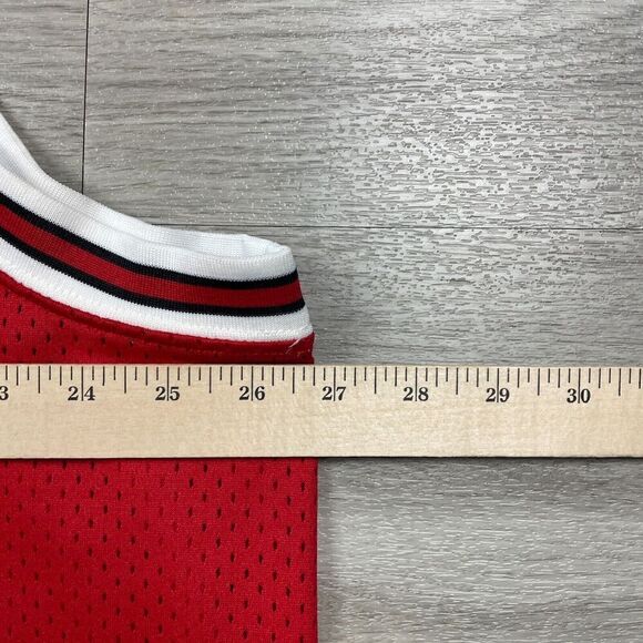 Vintage Michael Jordan Jersey Mens 3XL Red Nike Chicago Bulls 90s NBA Basketball - Picture 11 of 12